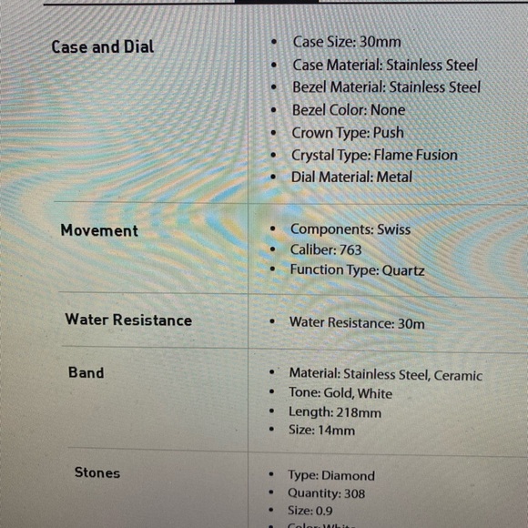 Invicta 1783 Angel Yellow Gold Classic Diamond Dial Ceramic Bracelet Quartz - Picture 5 of 5